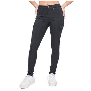 YMI Wannabettabutt Style Black Hyper Stretch Cargo Pocket Skinny Jeans, Size 3